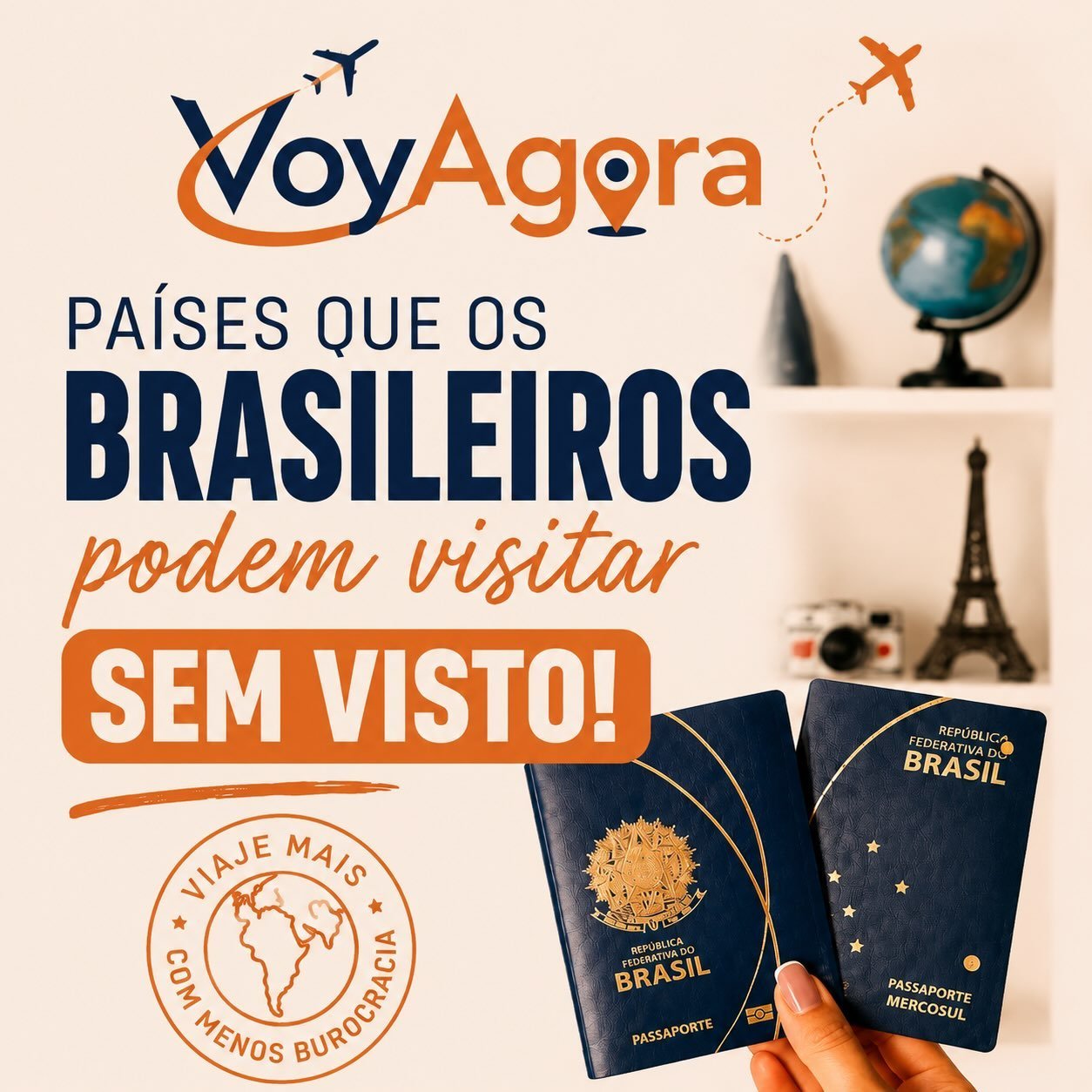 Destinos pelo mundo
